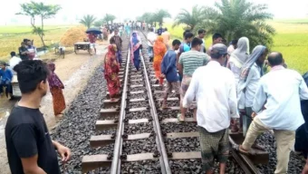 মাধবপুরে ট্রেনের ধাক্কায় অজ্ঞাত নারীর মৃত্যু