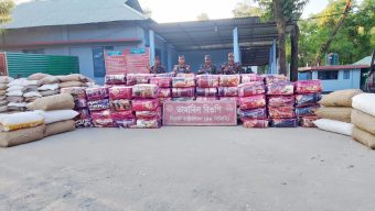 এবার সিলেট সীমান্তে প্রায় সাড়ে ৩ কোটি টাকার চোরাই পণ্য জব্দ