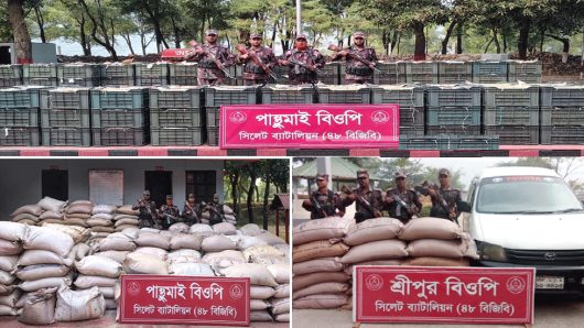 সিলেটে আজও কোটি টাকার ভারতীয় পণ্য জব্দ