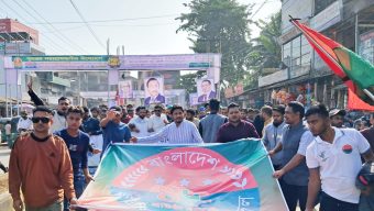বিয়ানীবাজারে ছাত্রদলের প্রতিষ্ঠা বার্ষিকীতে ব্যাপক শোডাউন