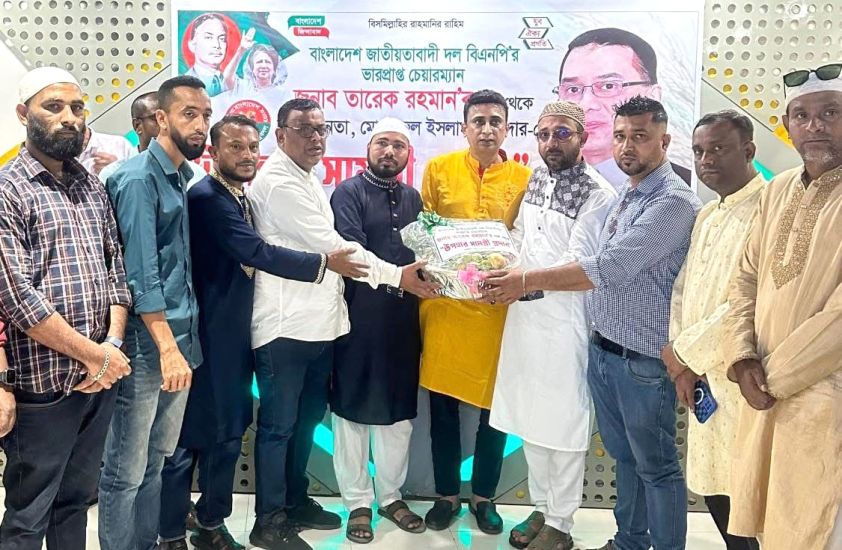 বড়লেখায় আহত যুবদল নেতা নুরুল তাপাদারকে তারেক রহমানের ঈদ উপহার