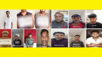 সিলেটে পুলিশের জালে ১৩ ছিনতাইকারী