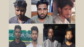 সিলেটে র‌্যাব-পুলিশের সাঁড়াশি অভিযানে গ্রেফতার ৭
