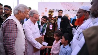 রোহিঙ্গাদের সঙ্গে প্রধান উপদেষ্টা ও গুতেরেসের দিনটি যেভাবে গেল
