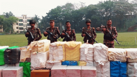 সিলেটে কোটি টাকা মূল্যের ভারতীয় চোরাই পন্য জব্দ