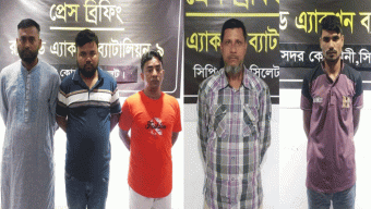 সিলেটে র‍্যাবের জালে ৫ জন