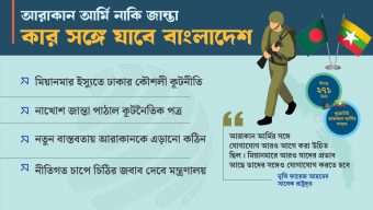 আরাকান আর্মির সঙ্গে ‘যোগাযোগ’, অসন্তোষ জান্তা সরকারের!