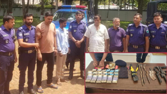 মৌলভীবাজারে ডাকাতি হওয়ায় স্বর্ণ-টাকা উদ্ধার : গ্রেফতার ৭