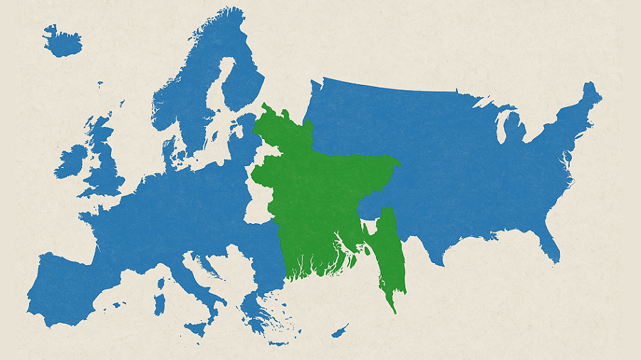 ইউরোপ-আমেরিকার মধ্যে ভারসাম্য করতে হচ্ছে বাংলাদেশকে