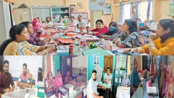 সিলেটে ক্লাস ফেলে কর্মবিরতীতে প্রাথমিকের শিক্ষকরা
