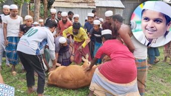 আ’লীগের কার্যক্রম নিষিদ্ধ: গরু জবাই করে খাওয়াচ্ছেন মাওলানা মাদানী
