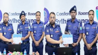 সিলেটের শ্রেষ্ঠ ওসি আদনান শ্রেষ্ঠ এসআই আসিব