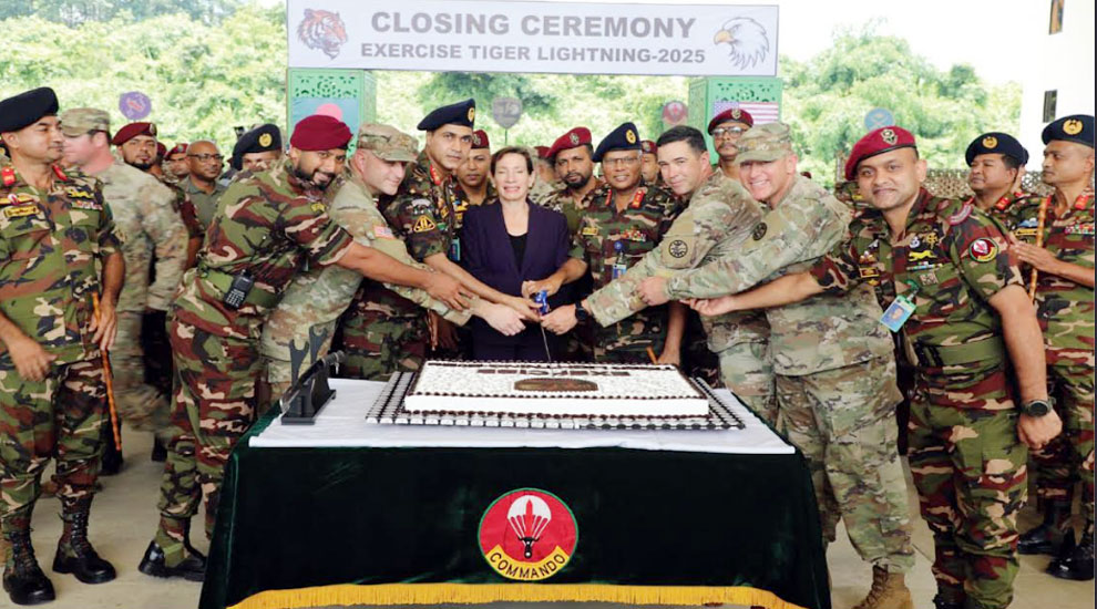 সিলেটে বাংলাদেশ-মার্কিন সেনাবাহিনীর যৌথ প্রশিক্ষণ ‘টাইগার লাইটনিং’ সম্পন্ন