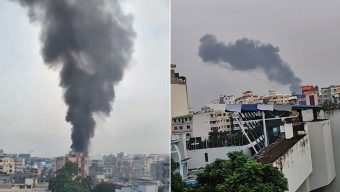 রাজধানীর শেওড়াপাড়ায় ভবনে আগুন, নিয়ন্ত্রণে ৩ ইউনিট