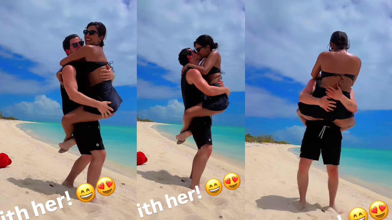 স্বামীকে নিয়ে প্রিয়াঙ্কার রোম্যান্স মন ছুঁয়েছে ভক্তদের