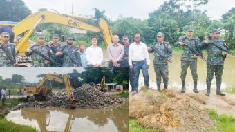 সিলেটে এবার পুকুর থেকে উদ্ধার দেড়লাখ ঘনফুট পাথর