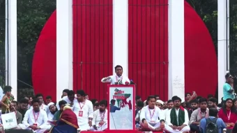 শহীদ ইমাম হাসানের ভাইয়ের বক্তব্য দিয়ে এনসিপির সমাবেশ