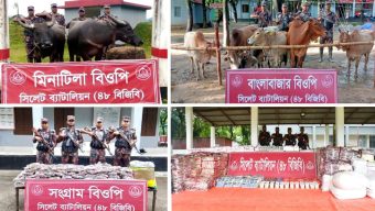 সিলেটে চোরাই মালামালের বিশাল চালান আটক