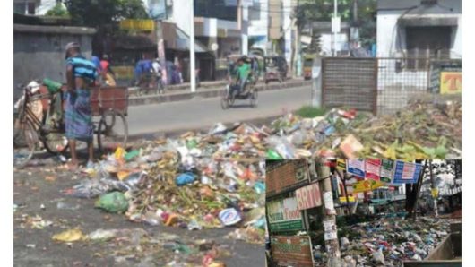 বালিঙ্গা উচ্চ বিদ্যালয়ের পাশে ময়লার স্তূপ, স্বাস্থ্যঝুঁকিতে শিক্ষার্থীরা