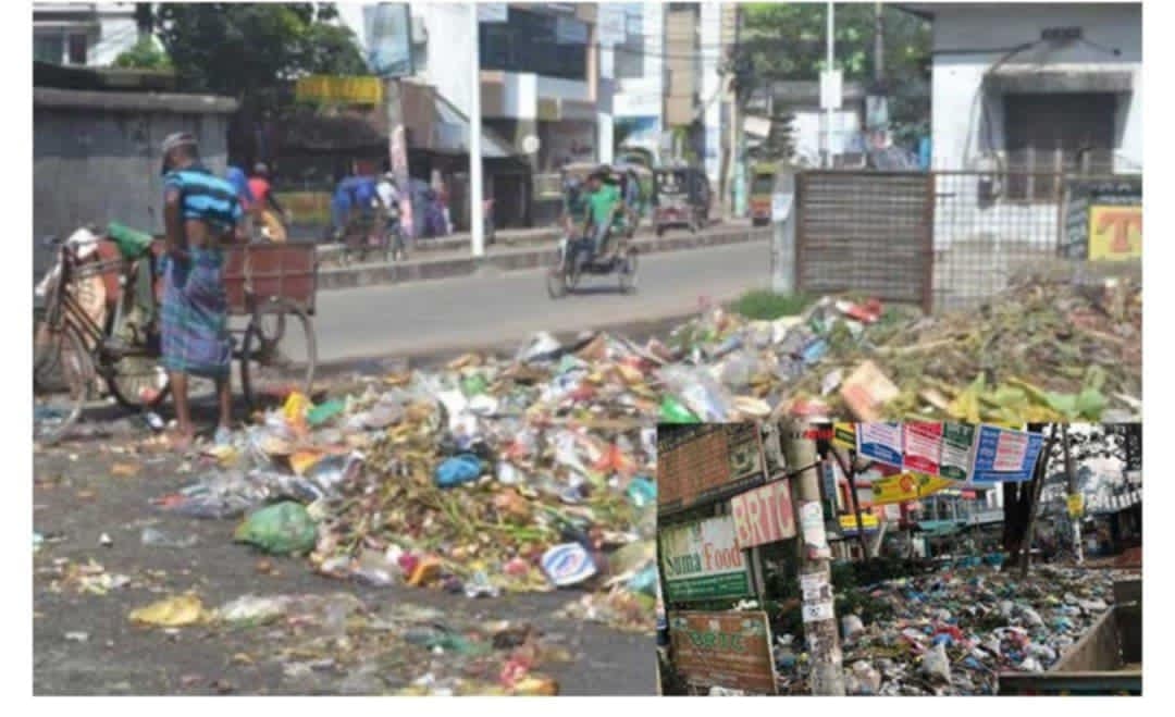 বালিঙ্গা উচ্চ বিদ্যালয়ের পাশে ময়লার স্তূপ, স্বাস্থ্যঝুঁকিতে শিক্ষার্থীরা