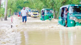 বিয়ানীবাজারে পানি উন্নয়নের প্রকল্প ভেসে যায় জলে