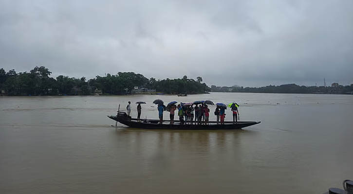 বিয়ানীবাজারে কুশিয়ারা নদীর পানি বিপদসীমার উপরে