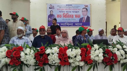 বিয়ানীবাজারে কমর কন্যা পপি’র শোডাউন