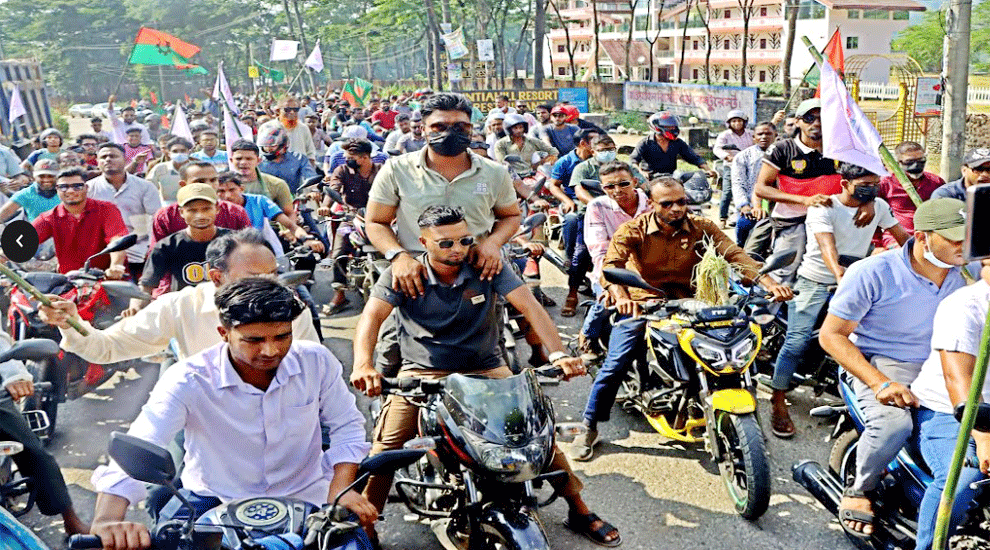 সিলেট-৪ আসনে জামান অনুসারীদের দীর্ঘ ৬০ কিলোমিটার শোভাযাত্রা
