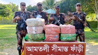 কুলাউড়ায় যা জব্দ করলো বিজিবি