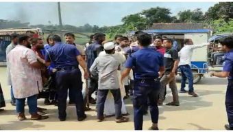 কোম্পানীগঞ্জ চেকপোস্টে হামলা, ৫ পুলিশ সদস্য আহত