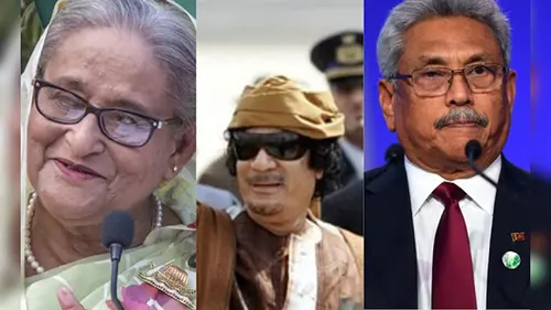 গণ-অভ্যুত্থানে পালাতে বাধ্য হওয়া নেতারা