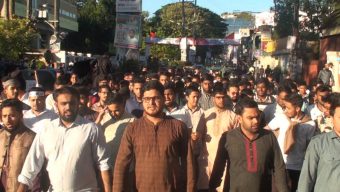 শেখ হাসিনার মৃ*ত্যু*দ*ণ্ডের রায়ে সিলেটে আনন্দ মিছিল