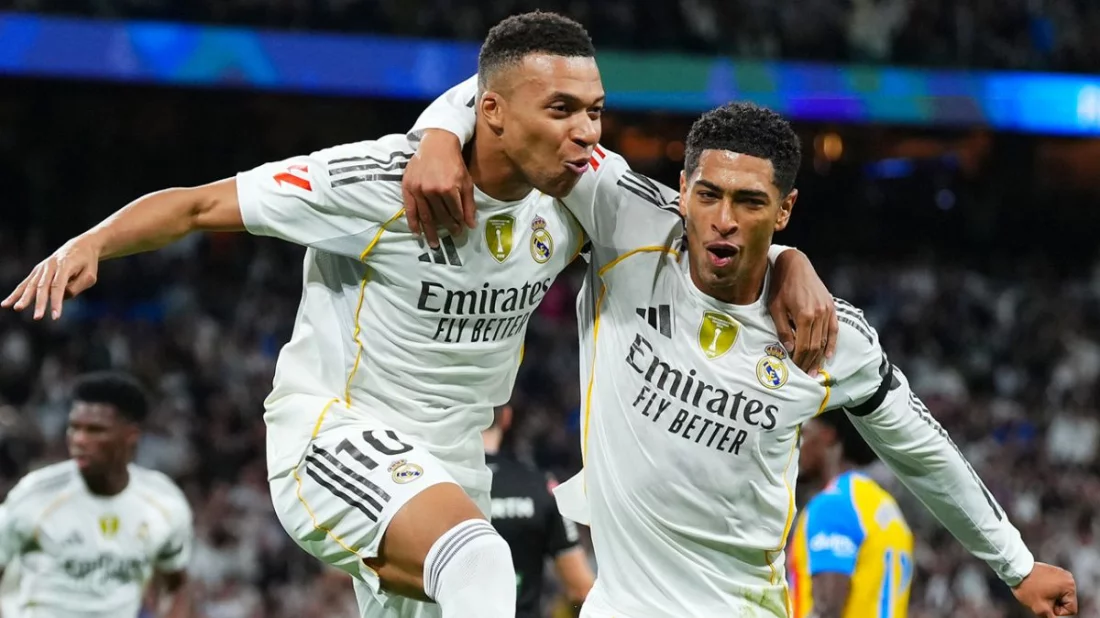 এমবাপ্পে জোড়া গোলে বড় জয় রিয়াল মাদ্রিদের