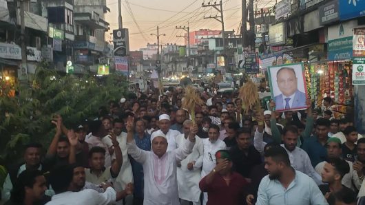 ধানের শীষ মুক্তিকামী-ফ্যাসিবাদ বিরোধী মানুষের প্রতীক: বিয়ানীবাজারে এমরান চৌধুরী