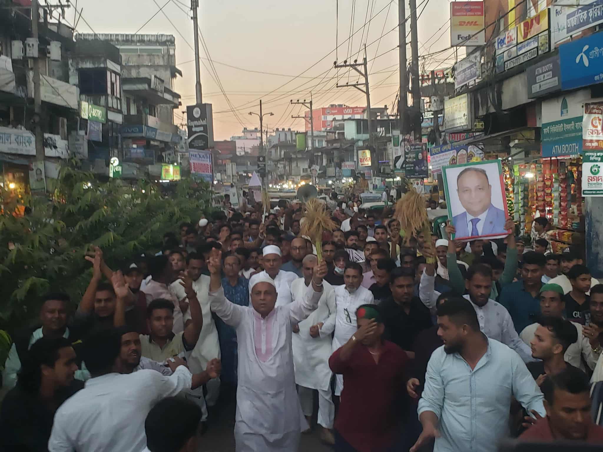 ধানের শীষ মুক্তিকামী-ফ্যাসিবাদ বিরোধী মানুষের প্রতীক: বিয়ানীবাজারে এমরান চৌধুরী