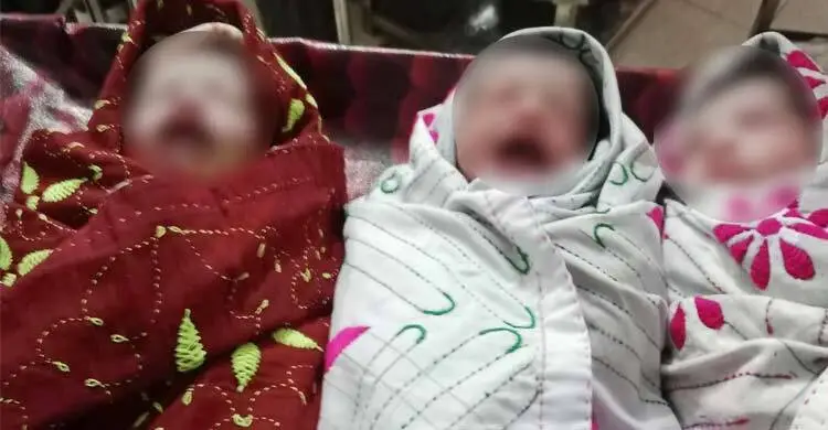 ঝালকাঠিতে একসঙ্গে তিন নবজাতকের জন্ম দিলেন গৃহবধূ