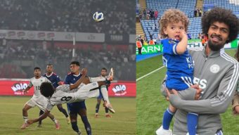 গোলের আনন্দে হামজার ছেলে ফ্লোরে পড়ে গেছে : হামজার বাবা