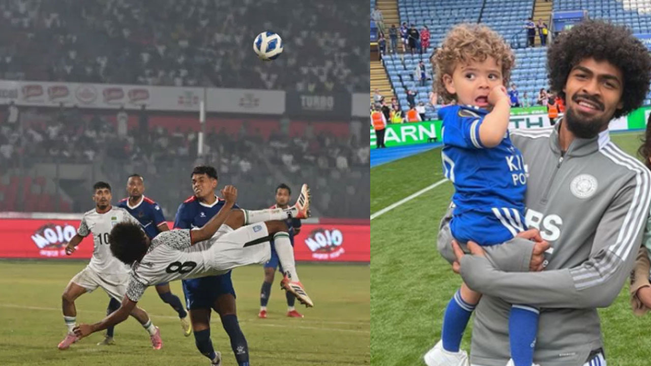 গোলের আনন্দে হামজার ছেলে ফ্লোরে পড়ে গেছে : হামজার বাবা