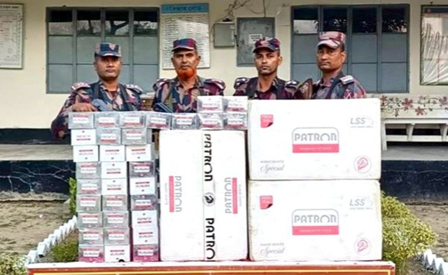 কুলাউড়ায় ৩ লাখ টাকার ভারতীয় সিগারেট জব্দ