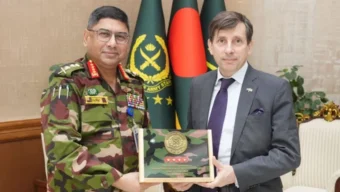 সেনাপ্রধানের সঙ্গে ফ্রান্সের রাষ্ট্রদূতের সৌজন্য সাক্ষাৎ