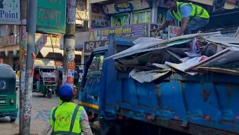 বিয়ানীবাজার থেকে নির্বাচনী ব্যানার ফেষ্টুন অপসারণ, বিধি মেনে চলার আহবান ইউএনও’র
