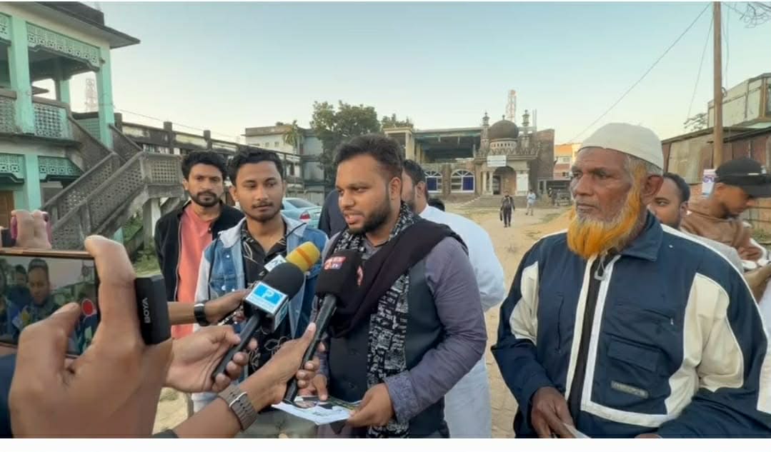 বিয়ানীবাজারে এনসিপি প্রার্থীর প্রচারণা