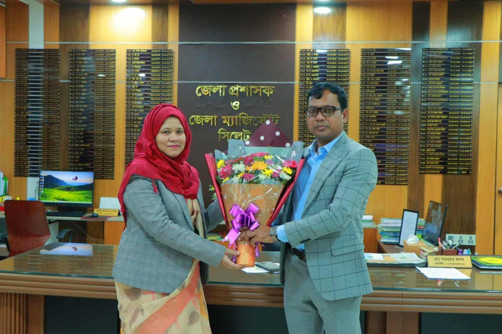 বিয়ানীবাজারে নতুন ইউএনও’র যোগদান