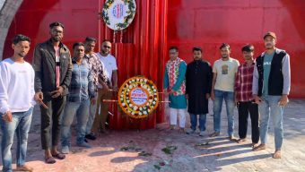 বিয়ানীবাজারে মুক্তিযোদ্ধা সন্তান কমান্ডের শ্রদ্ধাঞ্জলি অর্পণ