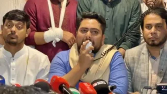 আমাদের প্রার্থীদের ওপর আঘাত এলে পাল্টা আঘাত হবে: নাহিদ ইসলাম