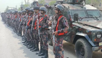 সারাদেশে ৩৭ হাজারের বেশি বিজিবি মোতায়েন
