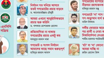 গণভোটের প্রচারে রাজনৈতিক দলগুলো নীরব
