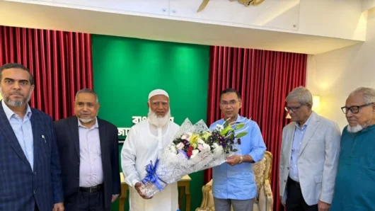 জামায়াত আমির শফিকুর রহমানের বাসায় তারেক রহমান