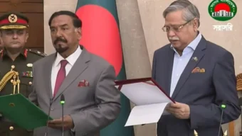 স্পিকার ও ডেপুটি স্পিকারকে শপথ পড়ালেন রাষ্ট্রপতি