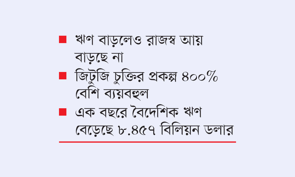 আয় নেই, দায় শোধে বিপাকে সরকার